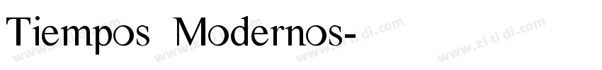 Tiempos Modernos字体转换